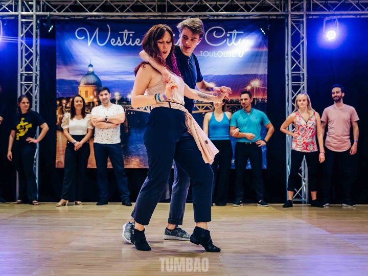 Marine Valet en compétition de danse